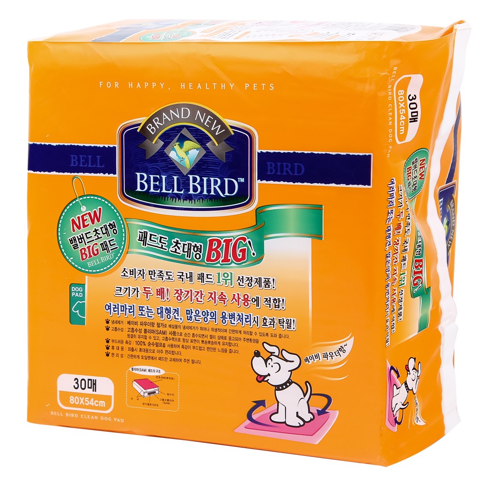 벨버드 초대형 빅패드 30p x6팩 대형견용, 30개입, 6개 48,000원