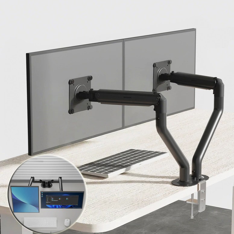 Fowod 데스크탑 리프팅 싱글 모니터암, 듀얼 모니터암 거치대, 1개 19,900원