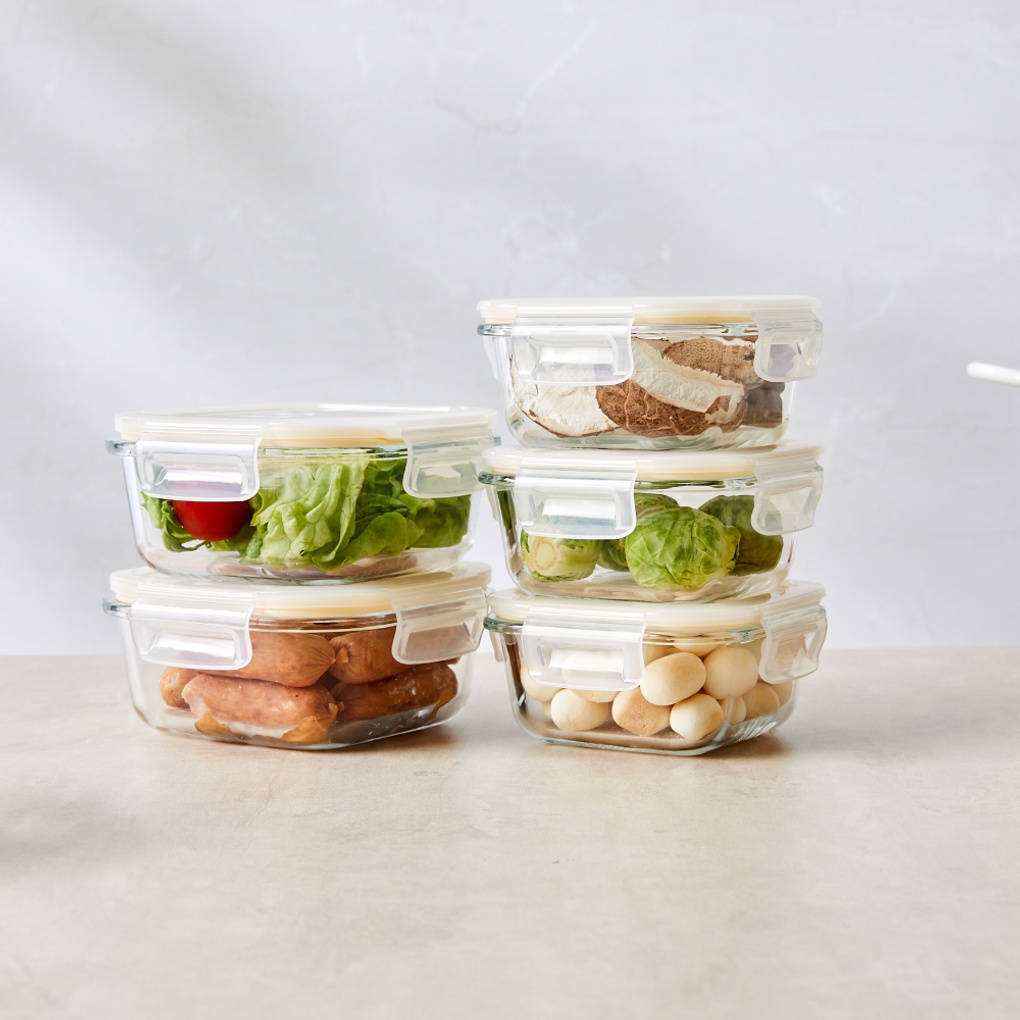 [모던하우스]NEW 전자레인지에 바로 돌리는 스팀홀 유리밀폐용기 5P세트_KC0525001 15,900원