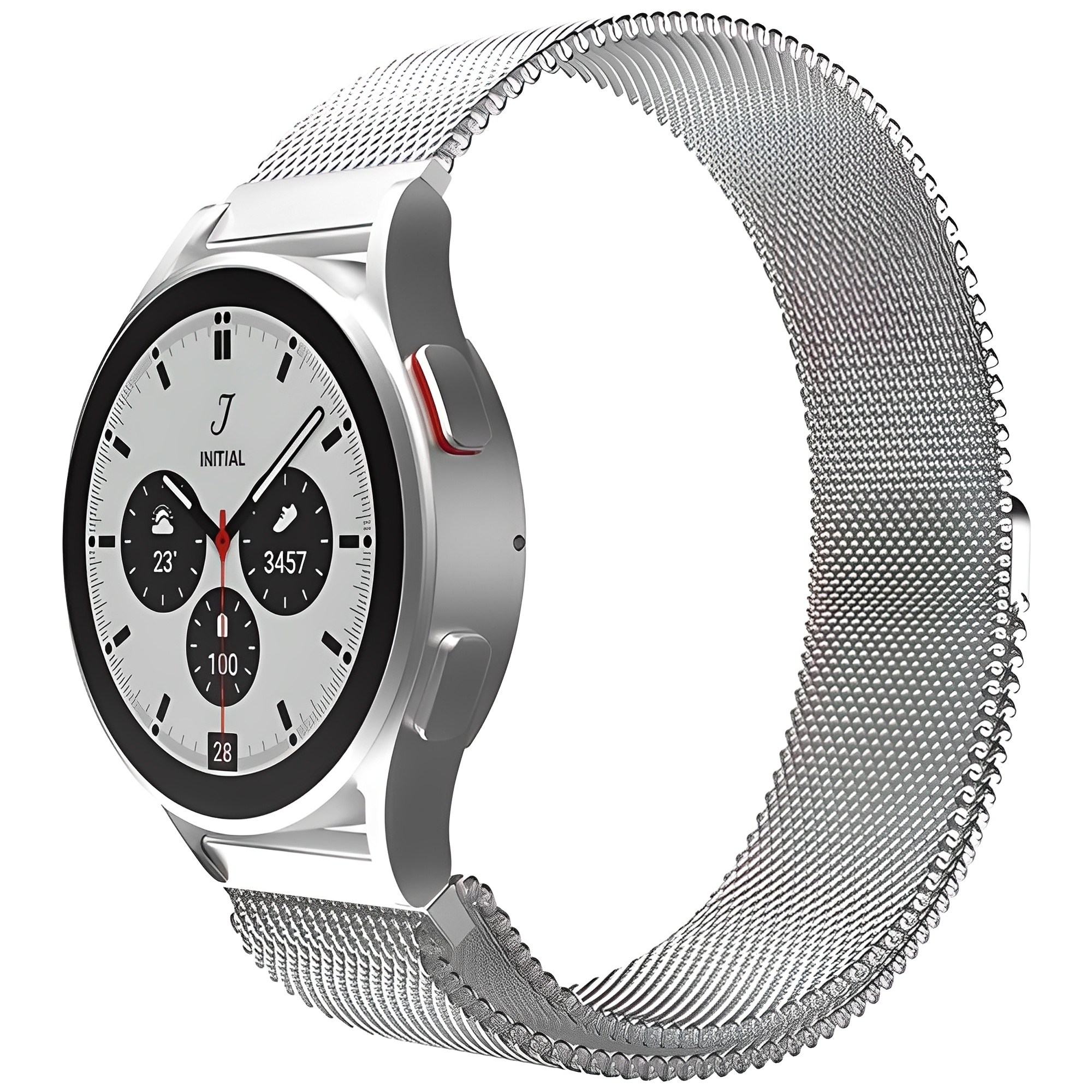 신지모루 갤럭시워치 밀레니즈 밴드 스트랩, 실버, 1개 9,900원