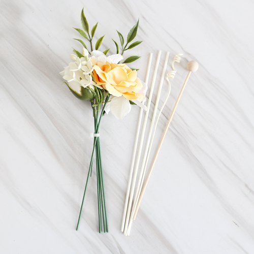 모리앤 비누꽃 플라워 디퓨저리드 세트, 옐로우, 1세트 6,690원