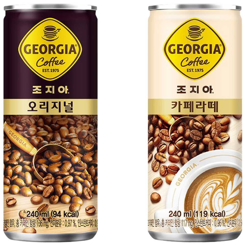 조지아 캔커피 오리지널 카페라떼 2종, 240ml, 30개 22,900원