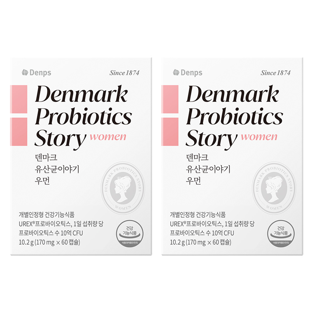 덴프스 덴마크 유산균이야기 우먼, 60정, 2개, 현재가 68,010원