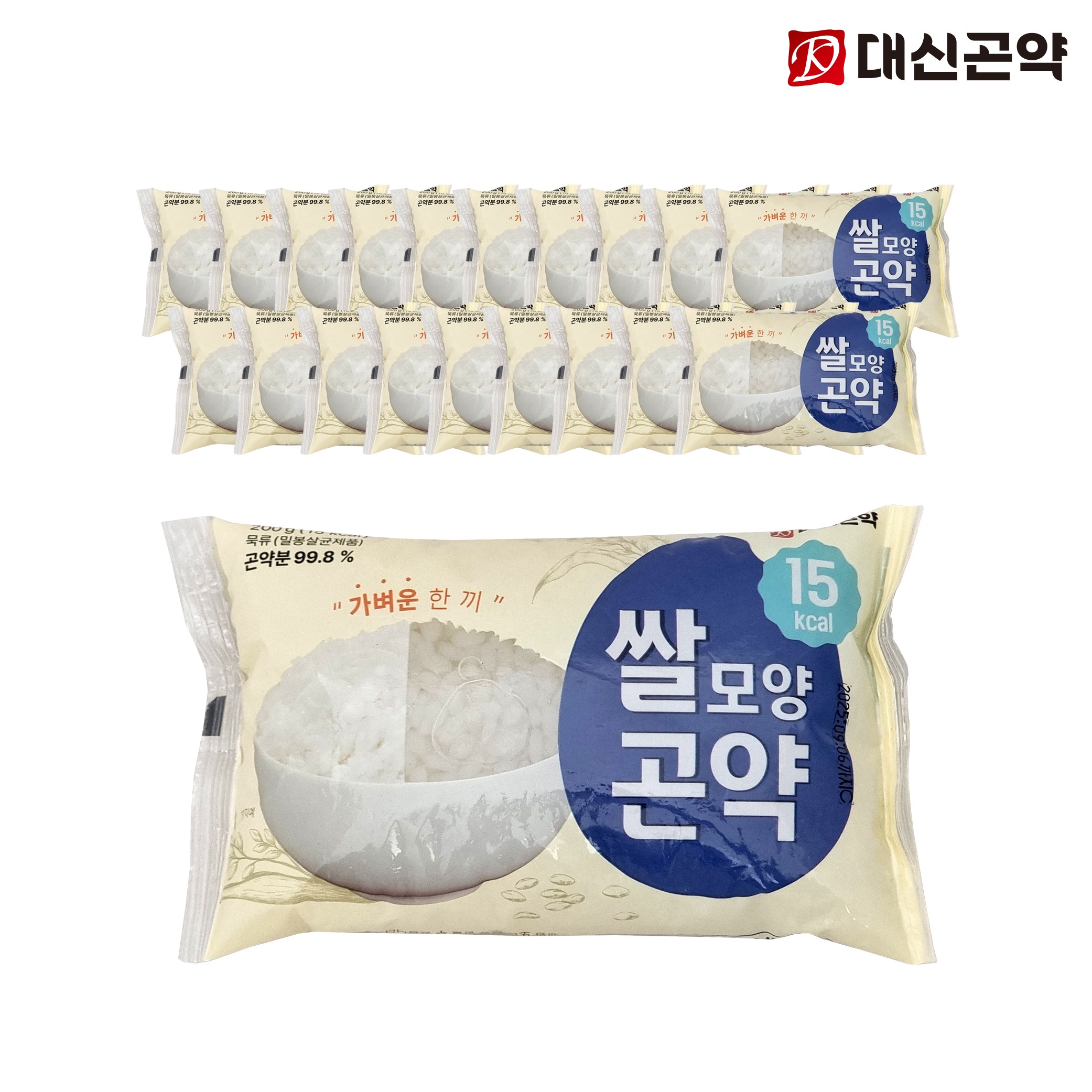 대신곤약 쌀모양 곤약쌀 100g당 7.4Kcal 습식타입, 200g, 20개 29,500원