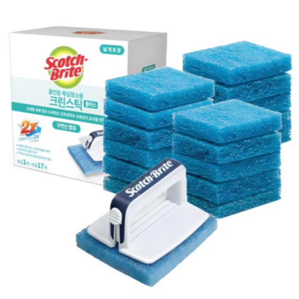 스카치브라이트 올인원 욕실청소용 크린스틱 스타터팩 플러스 핸들 + 리필 316,230원