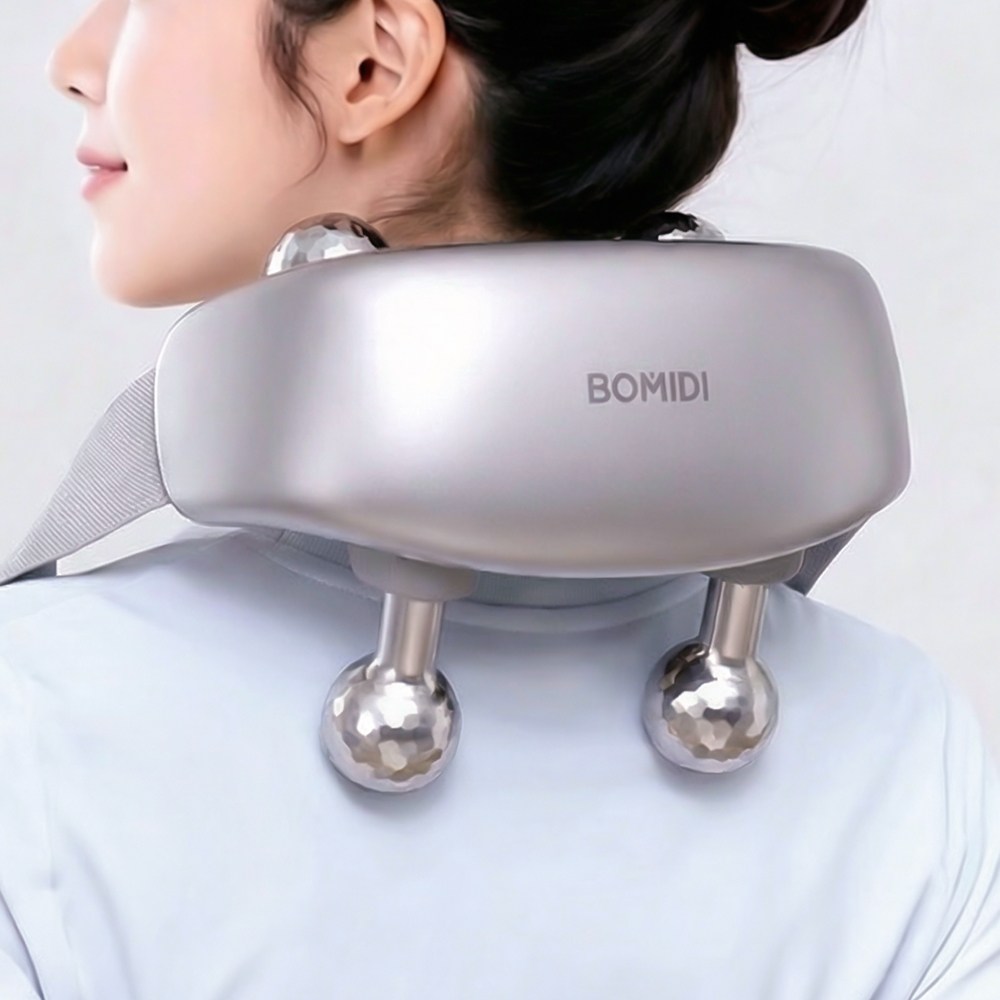 보미디 무선 목 어깨 마사지기 안마기 허리 승모근 지압기 MP4, 실버, MP4 138,000원