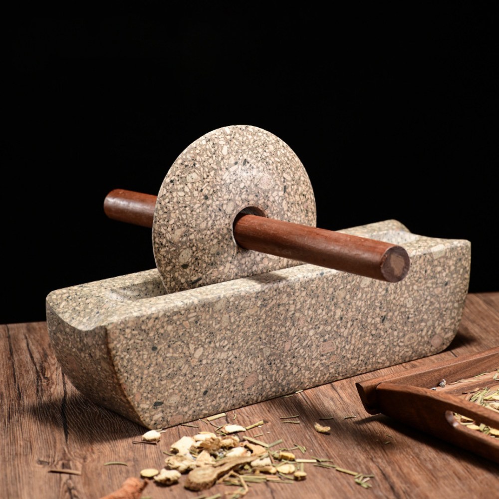 호가 자연석 롤러맷돌/돌절구 미니절구 분쇄기 찻잎 그라인더 으깨기 롤링기 159,900원