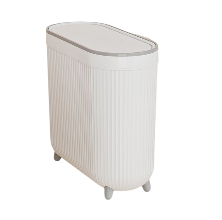 CuteQueen  귀여운여왕 화장실 휴지통 가정용 고비주얼 경량펌프식 뚜껑달린 틈새 대용량 화장실 좁은 틈 휴지통 오렌지 화이트 그린 15,900원