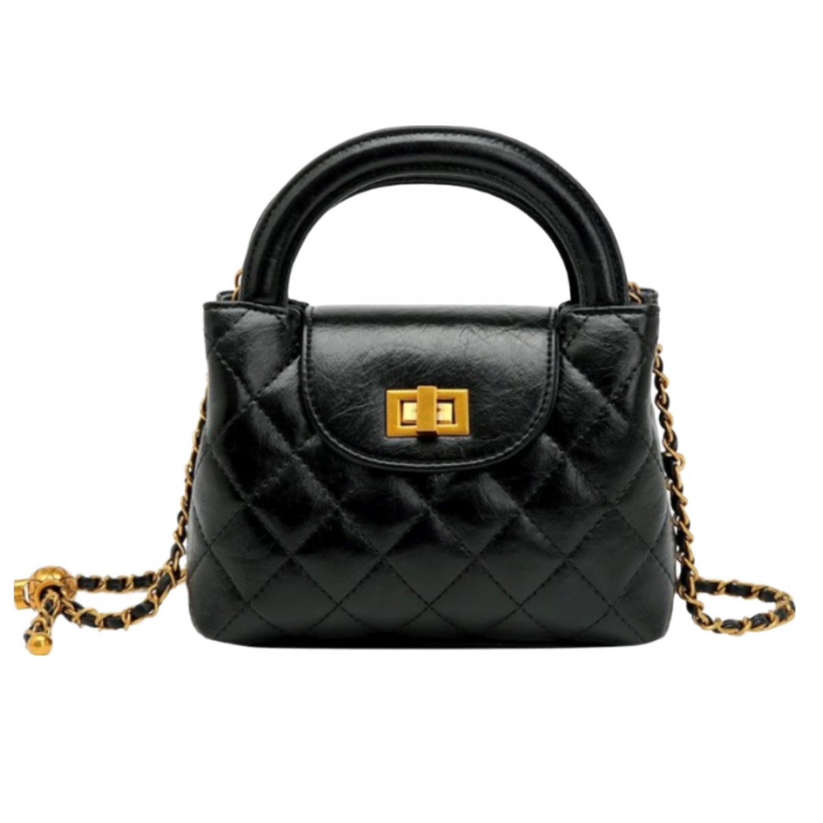 엠유어 여성 퀼팅 미니 크로스 토트백 체인 스트랩 핸드백 59,800원