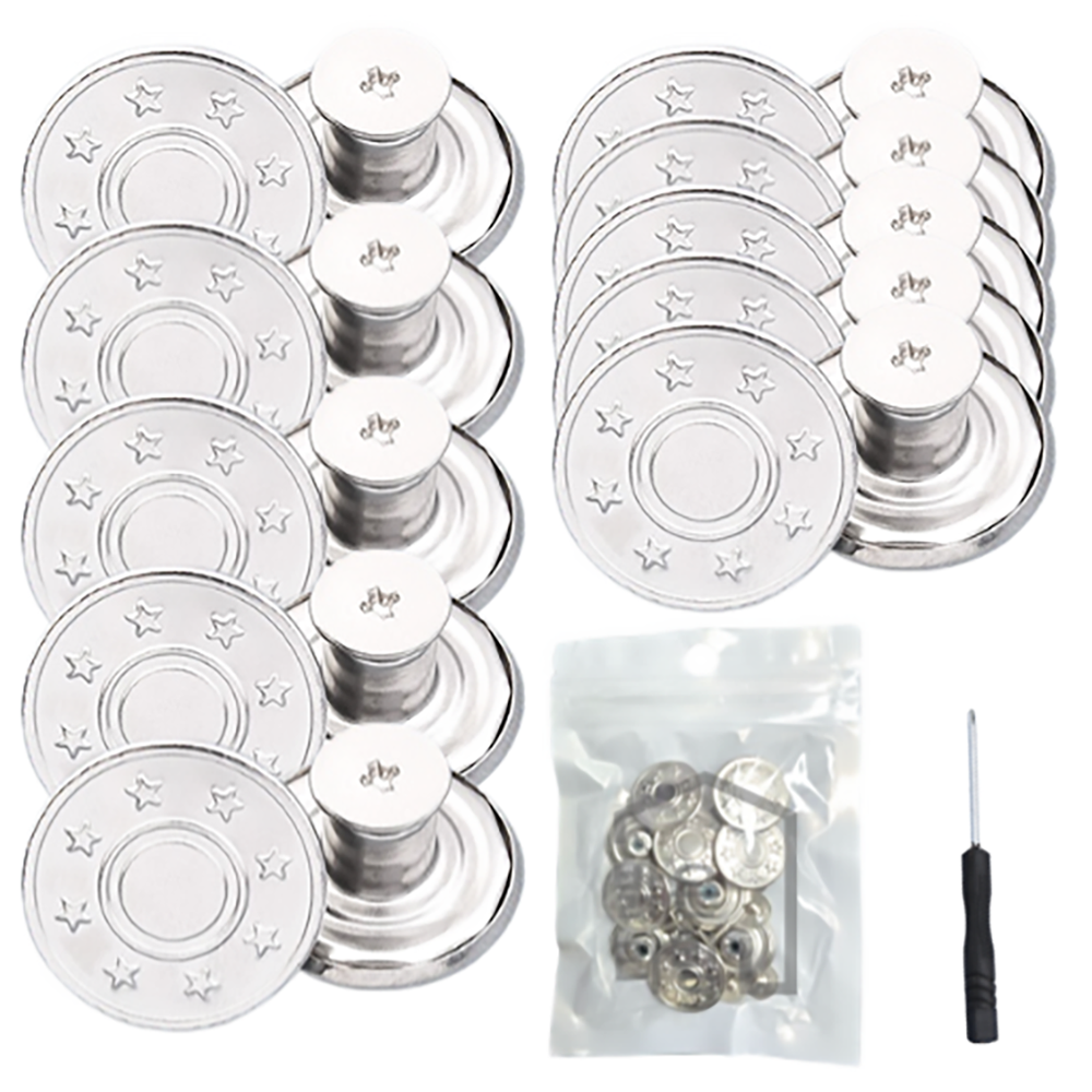 밝은리빙 신형 바지수선 요술단추 17mm, 현재가 2,940원