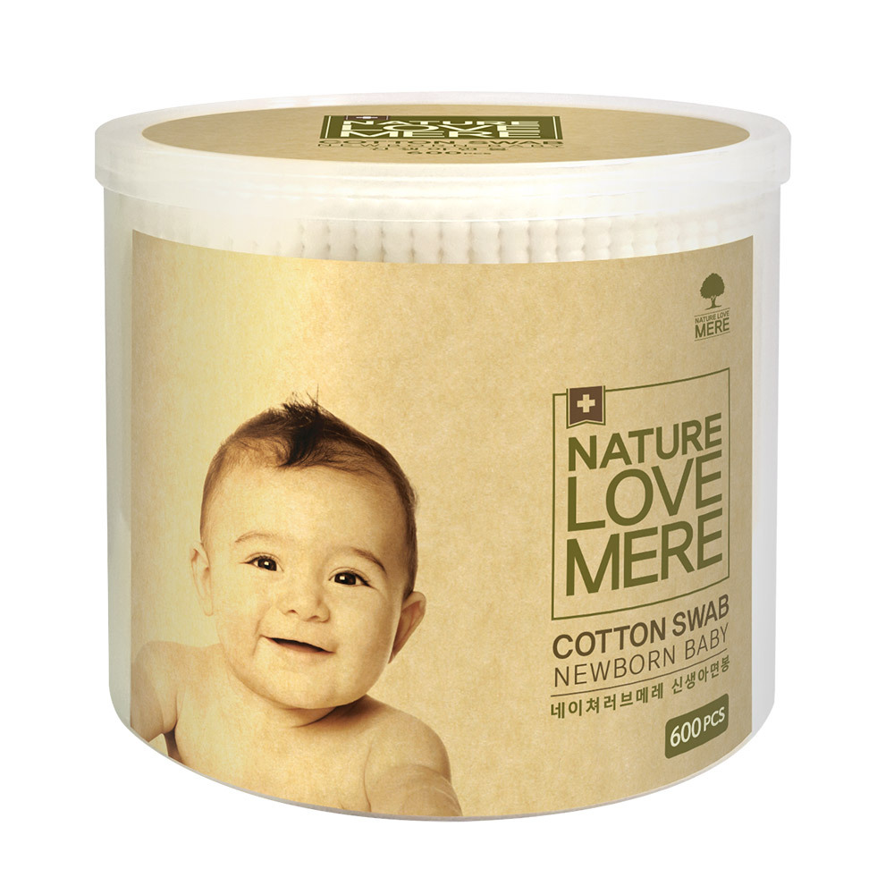 네이쳐러브메레 신생아 면봉 원통형, 600개입, 1개 8,000원