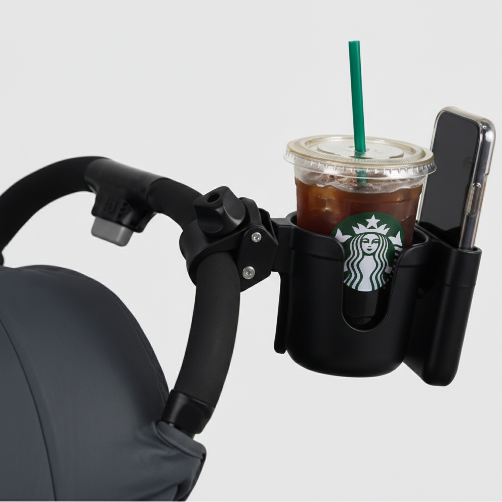 픽센트 강력고정 360도회전 유모차 컵홀더, 블랙, 1개 11,100원