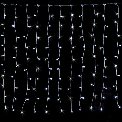 엘스토리몰 LED 커튼전구 1M 160구 1개 + 정류기 1개 크리스마스 트리 조명 전구, 1개, 투명선 백색 1개 + 정류기 1개 22,500원