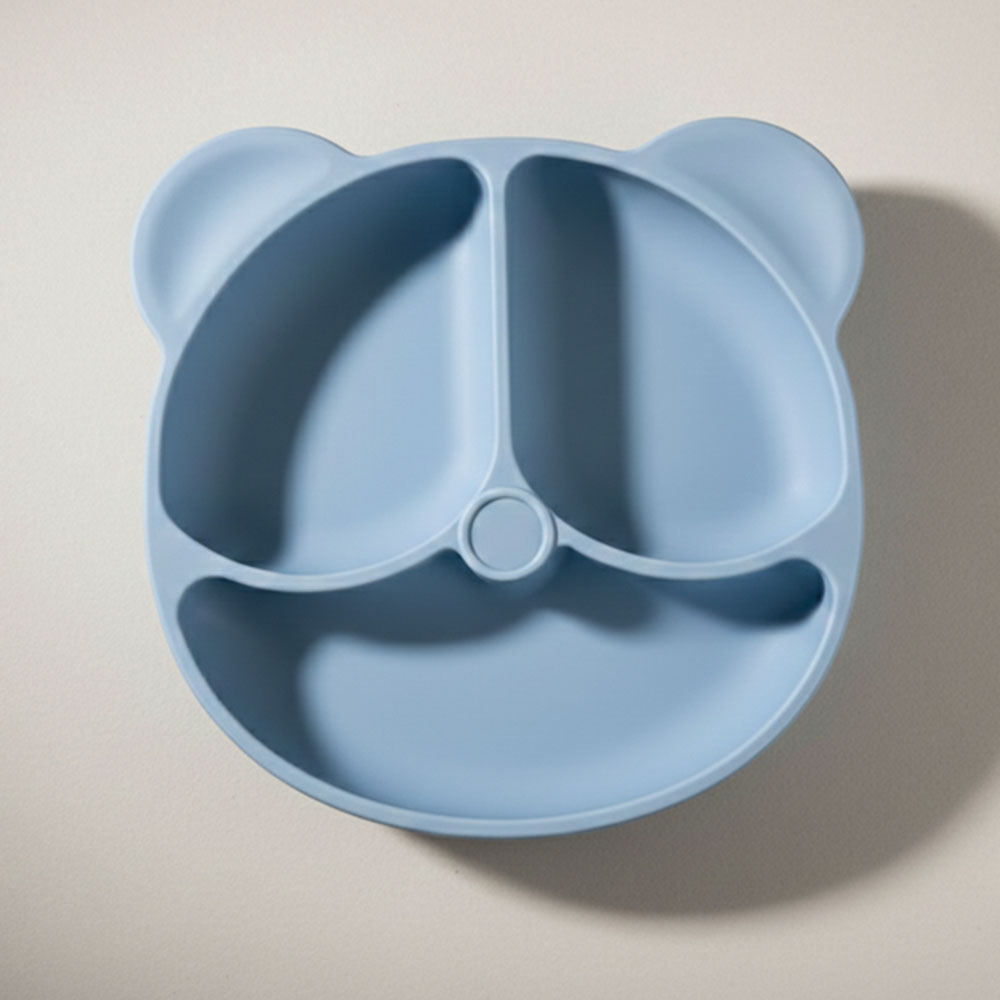 어린이용 실리콘 플레이트 흡착 접시, 1개, 블루 90,000원