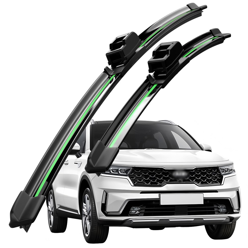 호환 기아 쏘렌토/쏘렌토 R(XM)/올 뉴 쏘렌토/더 뉴 쏘렌토(UM)/쏘렌토(MQ4) 2002-2024 와이퍼 초발수 저소음 자국 없음 전면 와이퍼 블레이드 2종 세트, 쏘렌토(MQ4) 2020-2024 28,600원