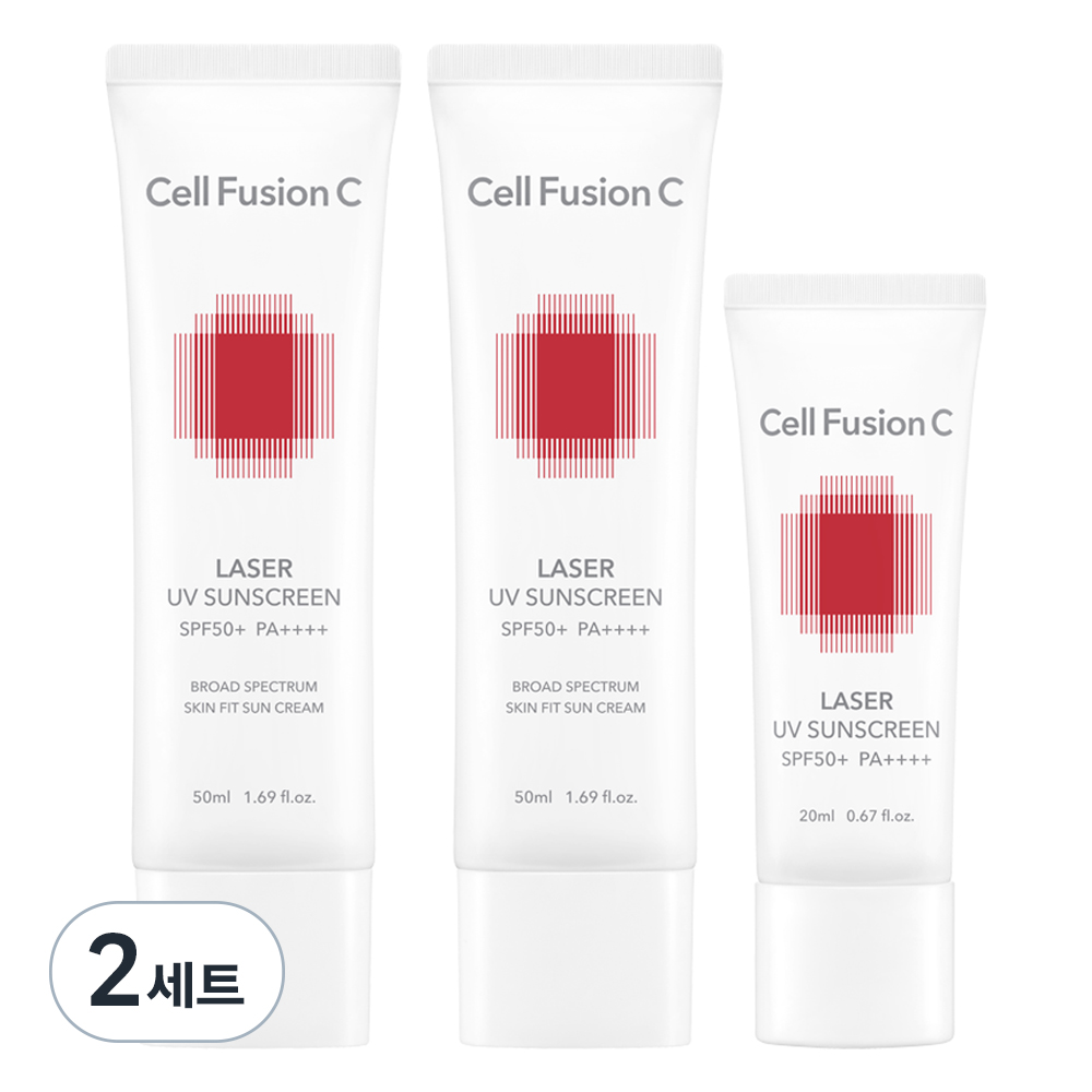 셀퓨전씨 레이저 유브이 썬스크린 50ml x 2p + 20ml 세트 SPF50+ PA++++ 63,650원