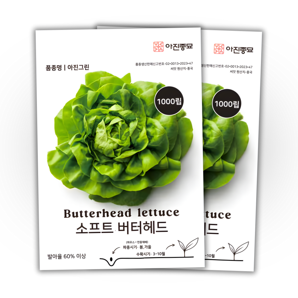 [주주씨앗] 소프트 버터헤드상추 씨앗 1000립 / 유럽상추 종자 4,000원