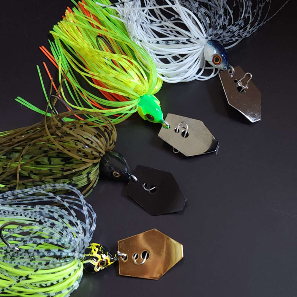 파요 Lightchatt 쉘로우 초소형 채터베이트 총무게 10.5g 와이어베이트/스피닝로드가능/ 배스 루어 낚시, 1개, 4번, 10.5g 1,600원