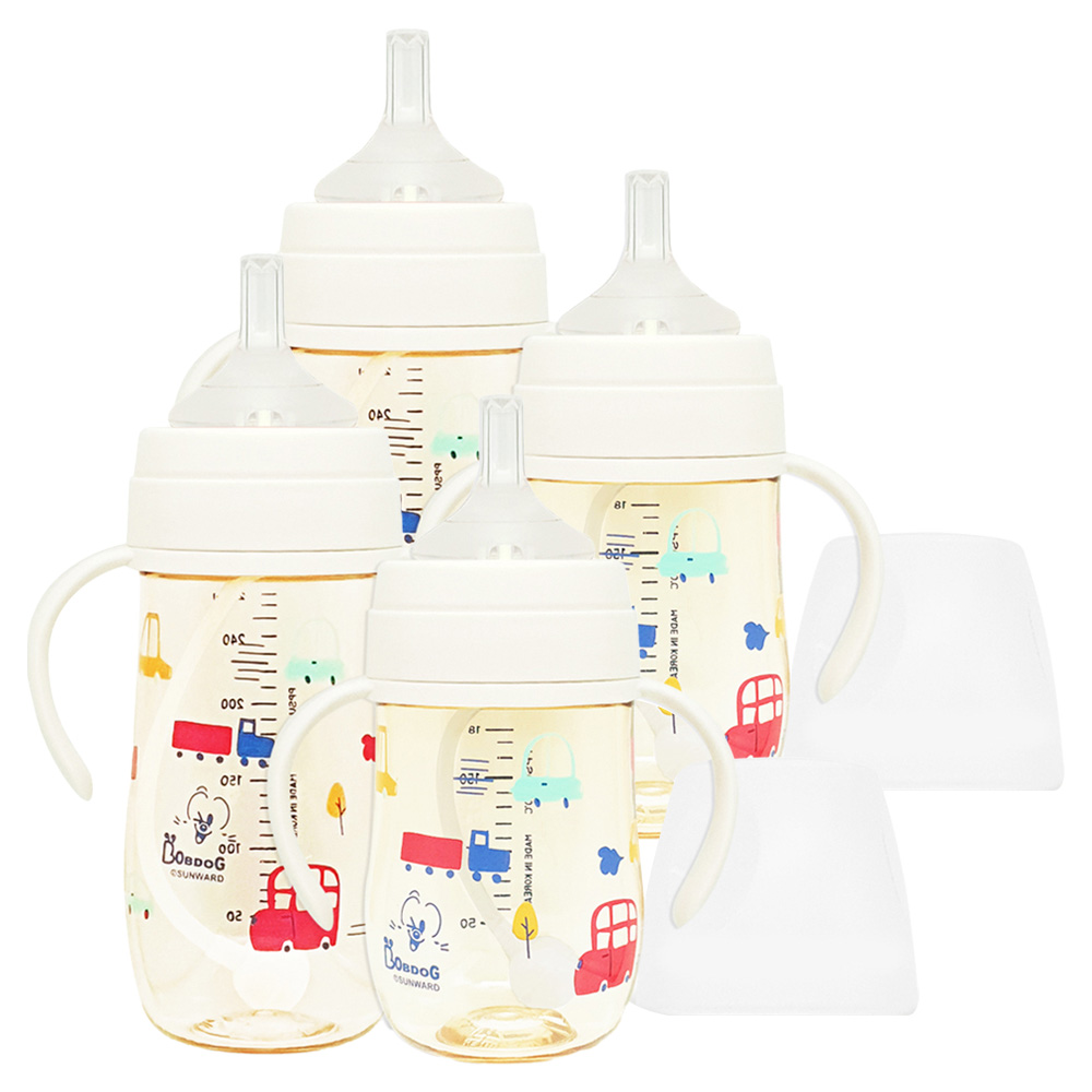 리틀밥독 국내 제조 유아용 PPSU 뛰뛰빵빵 빨대컵 트윈팩 180ml + 270ml 세트 42,120원