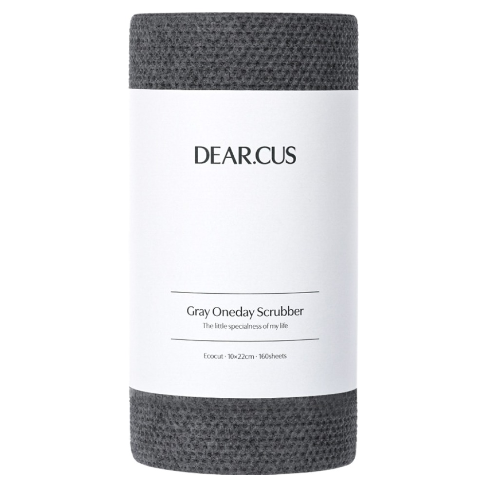 디어커스 원데이 수세미 에코컷, 차콜 그레이, 1개, 160개입 4,930원