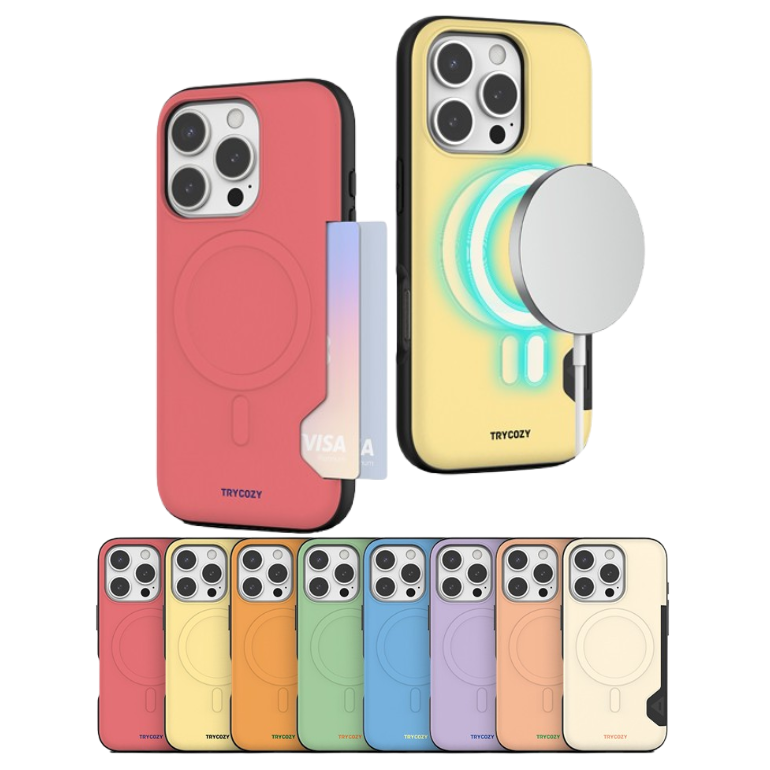 아이폰16프로맥스 스푸레이 맥세이프 호환 투카드 범퍼 케이스+TP강화유리필름 14,800원