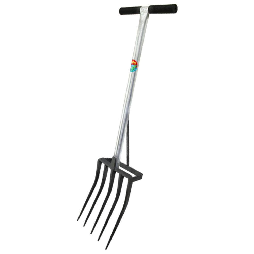 라우크린 지지대 도라지창(5지창)+보강대 (농기구 밭갈이 로터리 삽 고구마캐는 도구 삼지창), 1개 48,000원