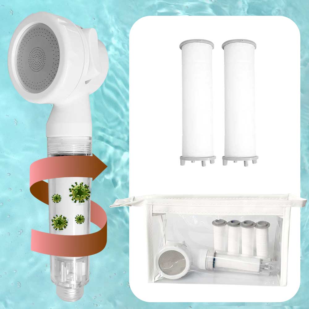 깔끔더하기 여행용 샤워필터 샤워기 교체필터, 투명, 1개 9,900원