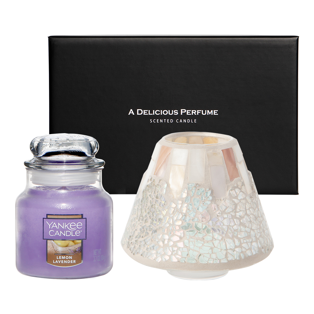 양키캔들 스몰자 향초 + 모자이크 자쉐이드 선물세트 20,000원