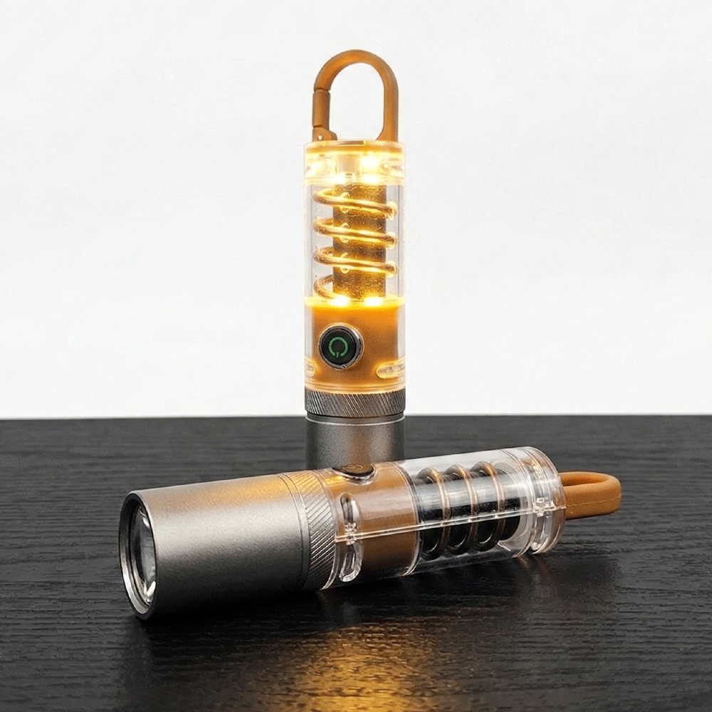 감성캠핑랜턴 코일랜턴 텐트조명 충전식 캠핑램프 백패킹 LED캠핑등, 1개 17,540원