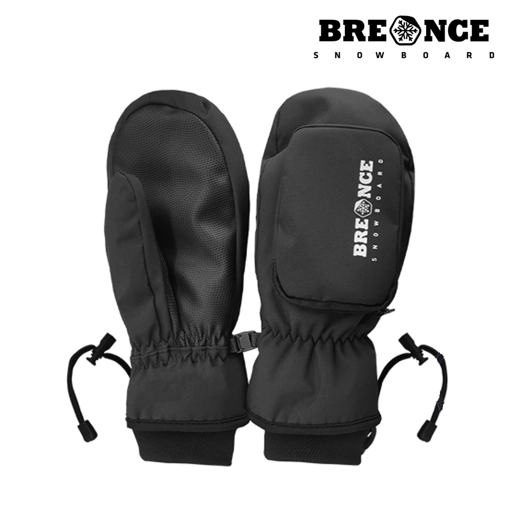 브렌스 포켓 스키 스노우보드 겨울방한 벙어리 장갑, 블랙, 1개 16,400원