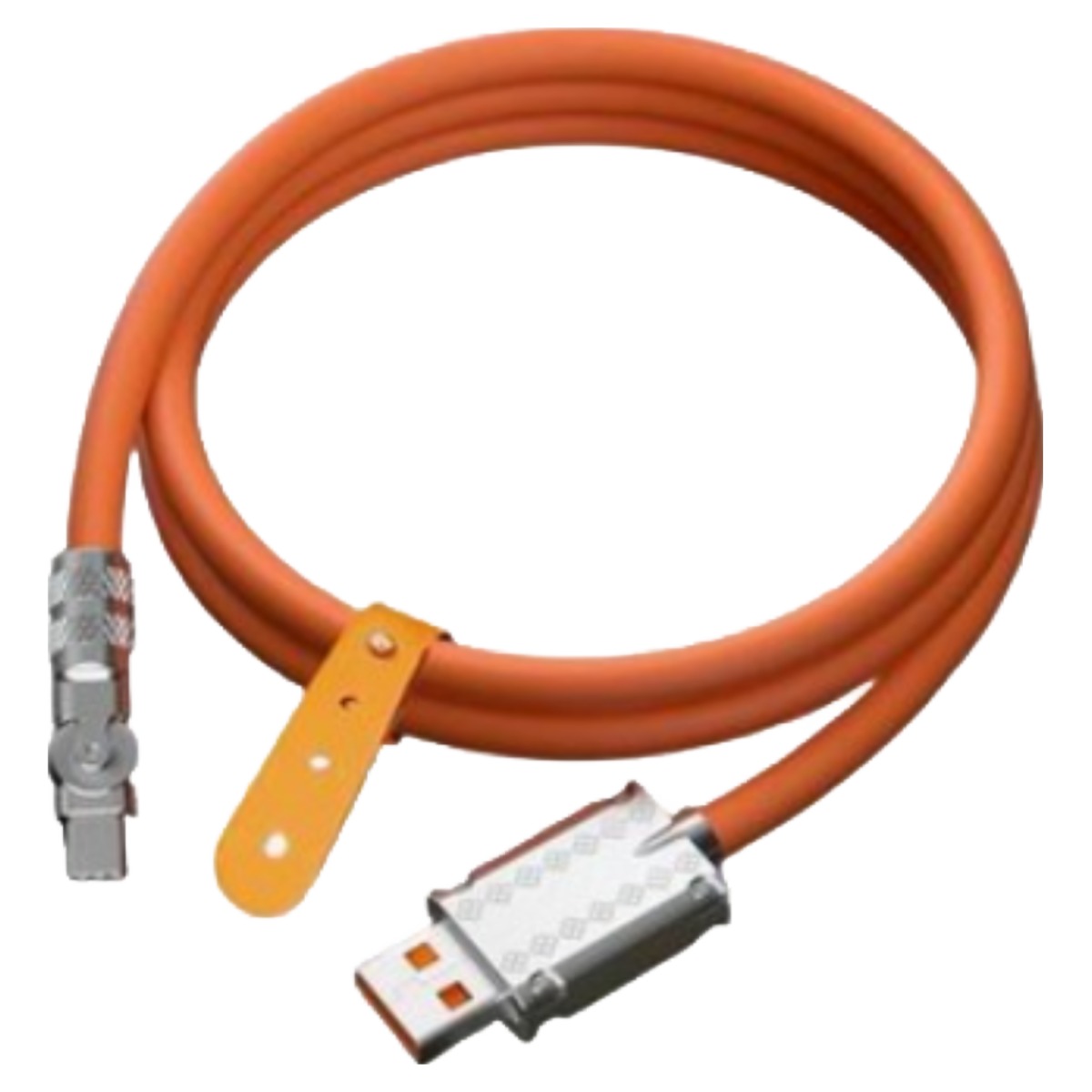 키넬 180도 꺾임방지 USB C타입 9V 2A 고속충전 케이블 스마트폰 호환, 1개, 오렌지, 100cm 7,100원