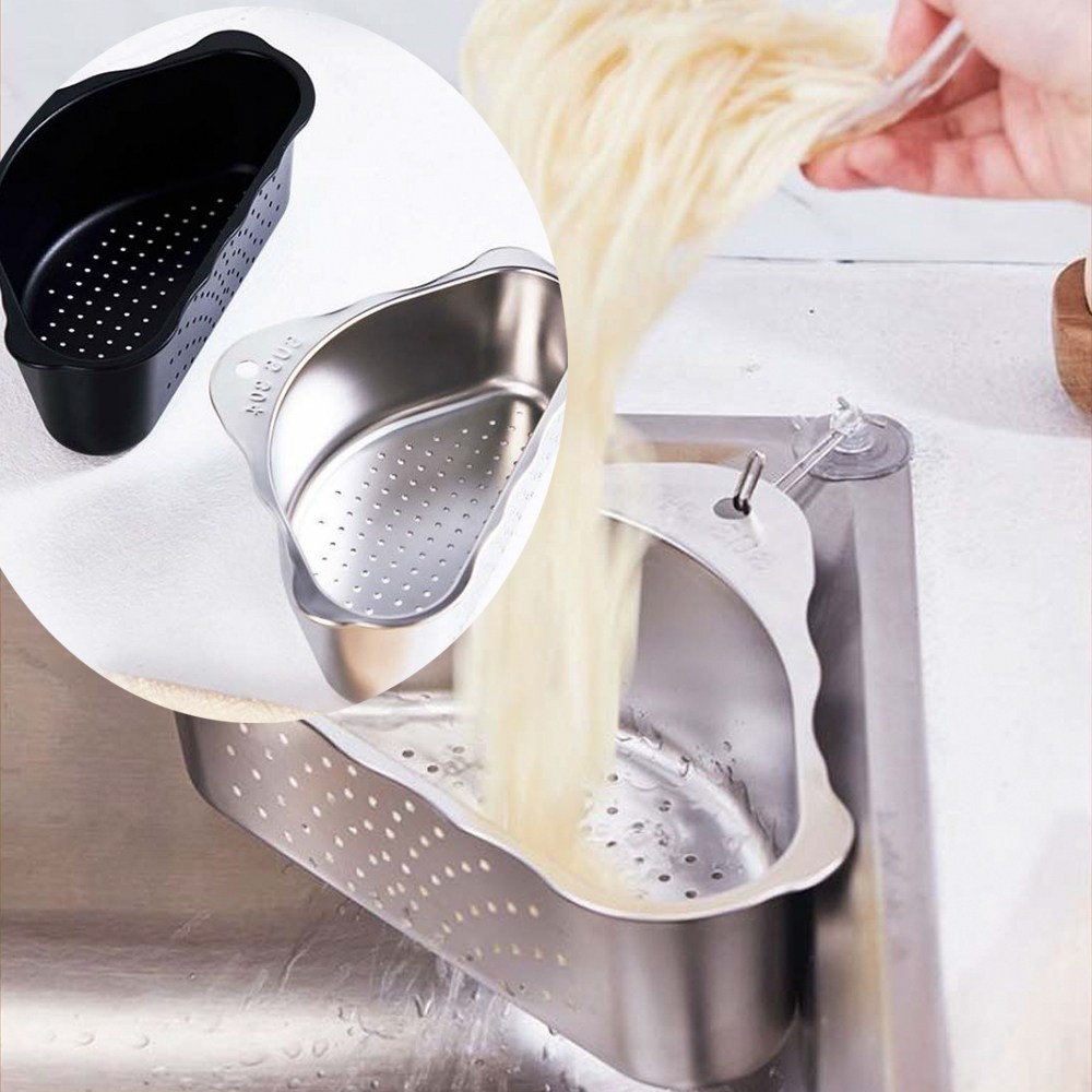 레오큐 싱크대 음식물 물빠짐 바구니 거름망 거치대 스텐 9,800원