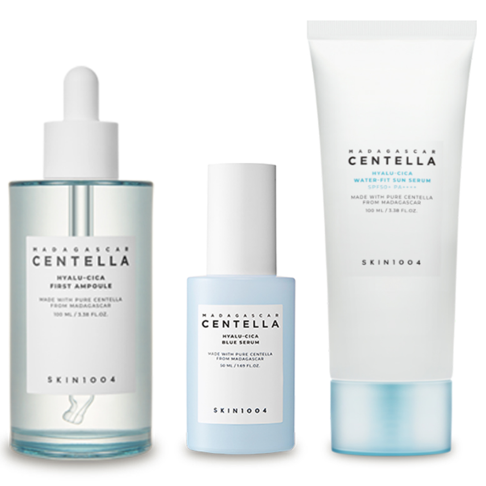 스킨1004 마다가스카르 센텔라 히알루-시카 퍼스트 앰플 + 블루 세럼 + 선 세럼 (3종) (+ 텐제로 마스크팩 1개 증정), 1개 73,210원