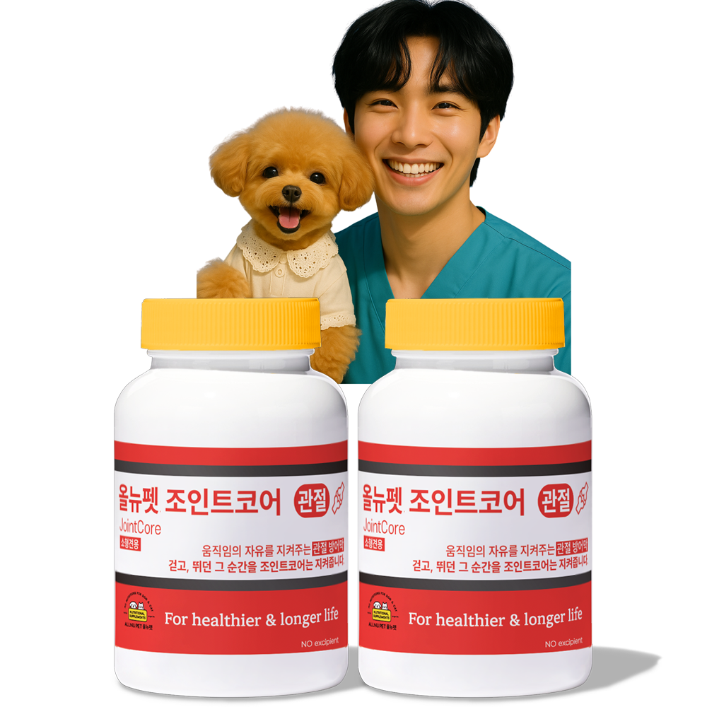 강아지 관절영양제 올뉴펫 조인트코어 75캡슐 슬개골탈구 예방 연골강화 뼈건강 통증완화 글루코사민 MSM EPA 콘드로이친 히알루론산 고함량, 부형제 제로 114,000원