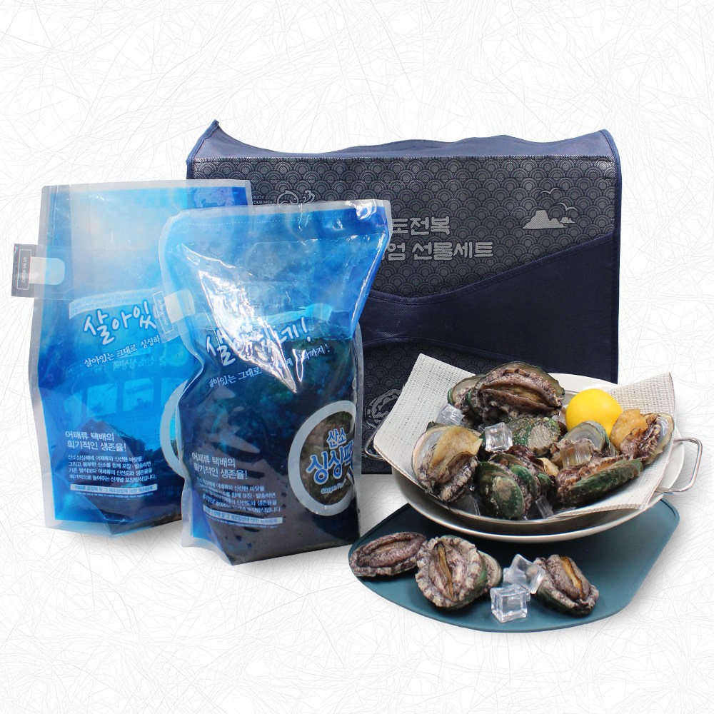 완도 활전복 선물세트 (1kg 7미 특대 사이즈) 선물포장 302,000원