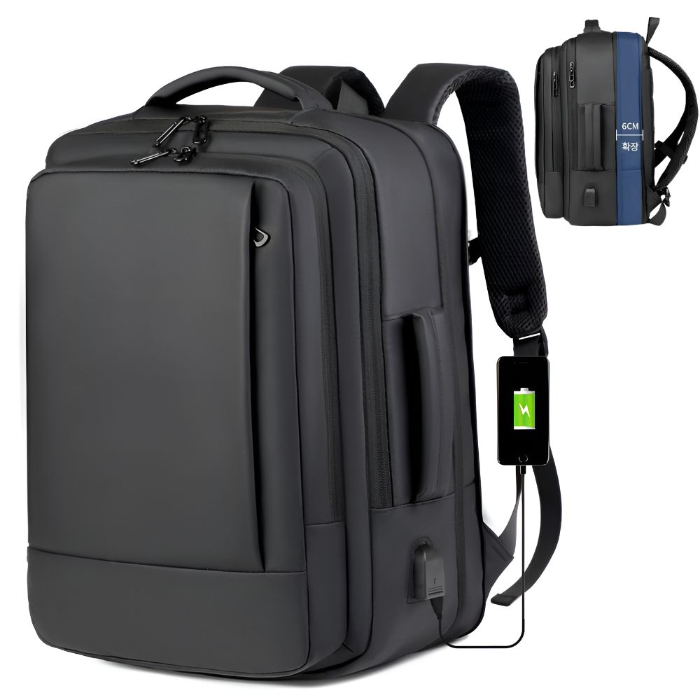 큐코리아 확장형 직장인 대학생 대용량 여행용 17인치 노트북 백팩 20,000원