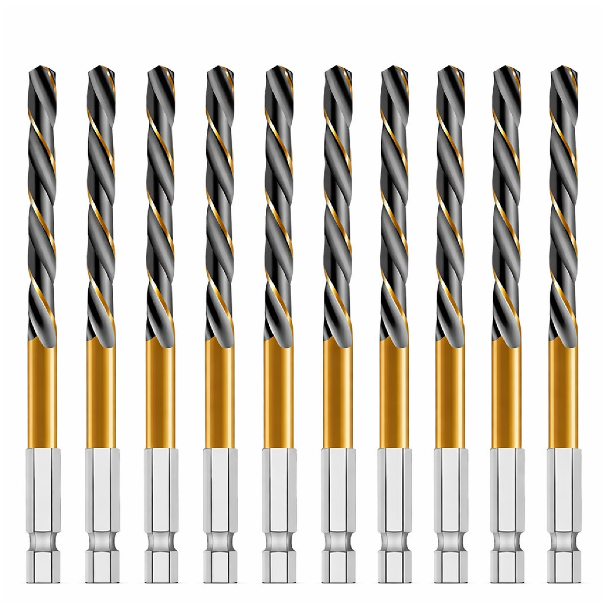 플로메리아 코발트스텐기리 8mm 10개입 세트 육각 임팩드릴 호환 서스 드릴비트 스테인레스 드릴날 샤시 철제 철기리 철재 타공, 1세트 35,900원