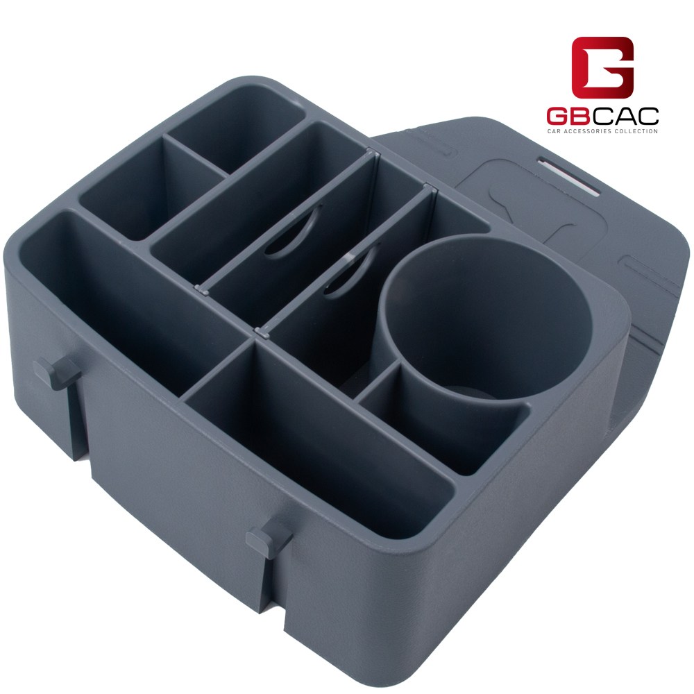 케이모터스 포터2 봉고3 콘솔박스 확장형 수납함 컵홀더, 그레이계열, 포터2/봉고3 차량 전용 25,000원