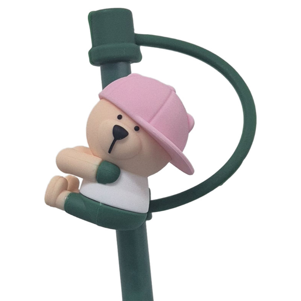 귀여운 캐릭터 텀블러 실리콘 빨대 마개 커버 50종 모음 뚜껑 꽃 동물 러브 7mm 5,800원