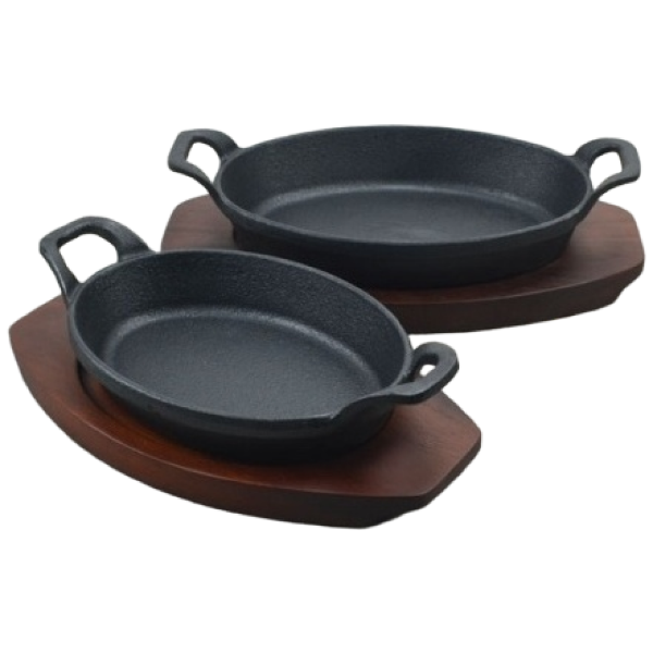 양손원형후라이 돌산 주물팬 목판받침 무쇠팬 볶음팬 콘버터 스테이크 철판 치즈 옥수수, 1개 47,300원