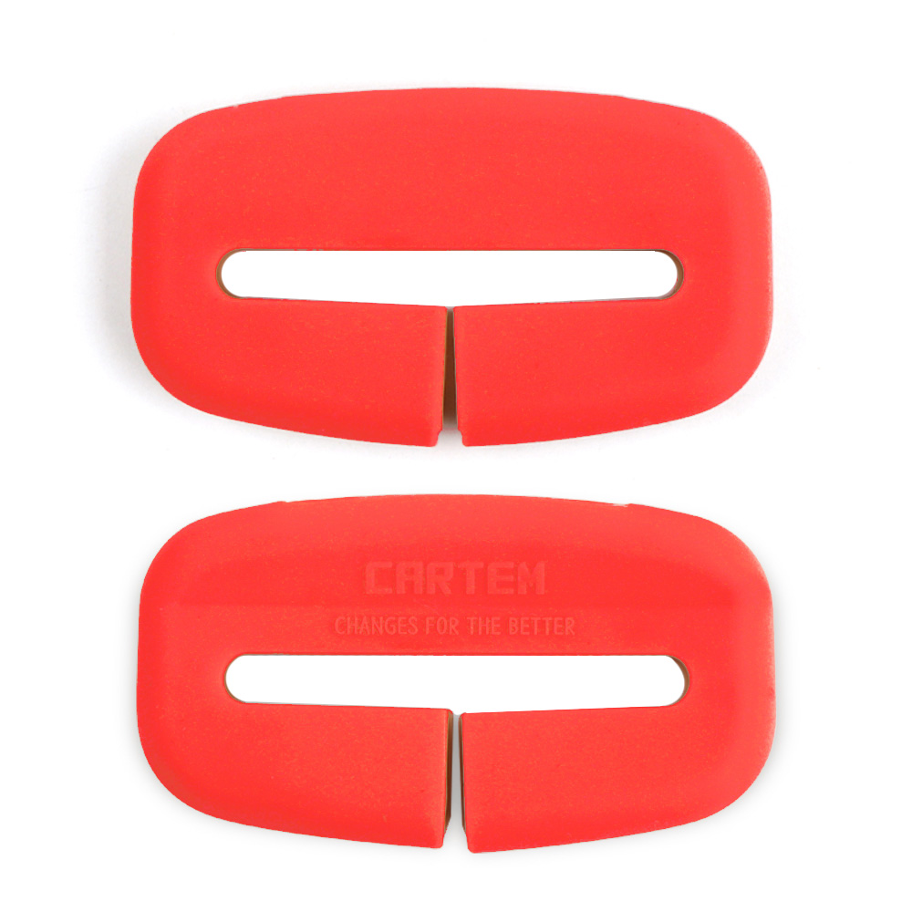 카템 안전벨트 버클 실리콘 커버, 포인트레드, 2개 4,780원