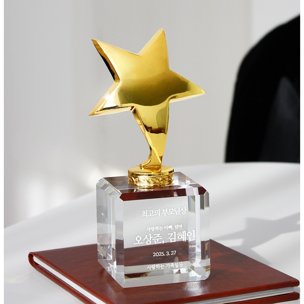 크리스탈 감사패 부모님 환갑 선물 기업 행사 트로피 고급 상패 64,000원