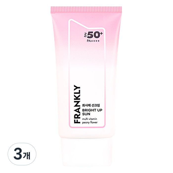 프랭클리 화사해 선크림 톤업 커버 선 SPF50+ PA++++, 3개, 50ml 49,200원