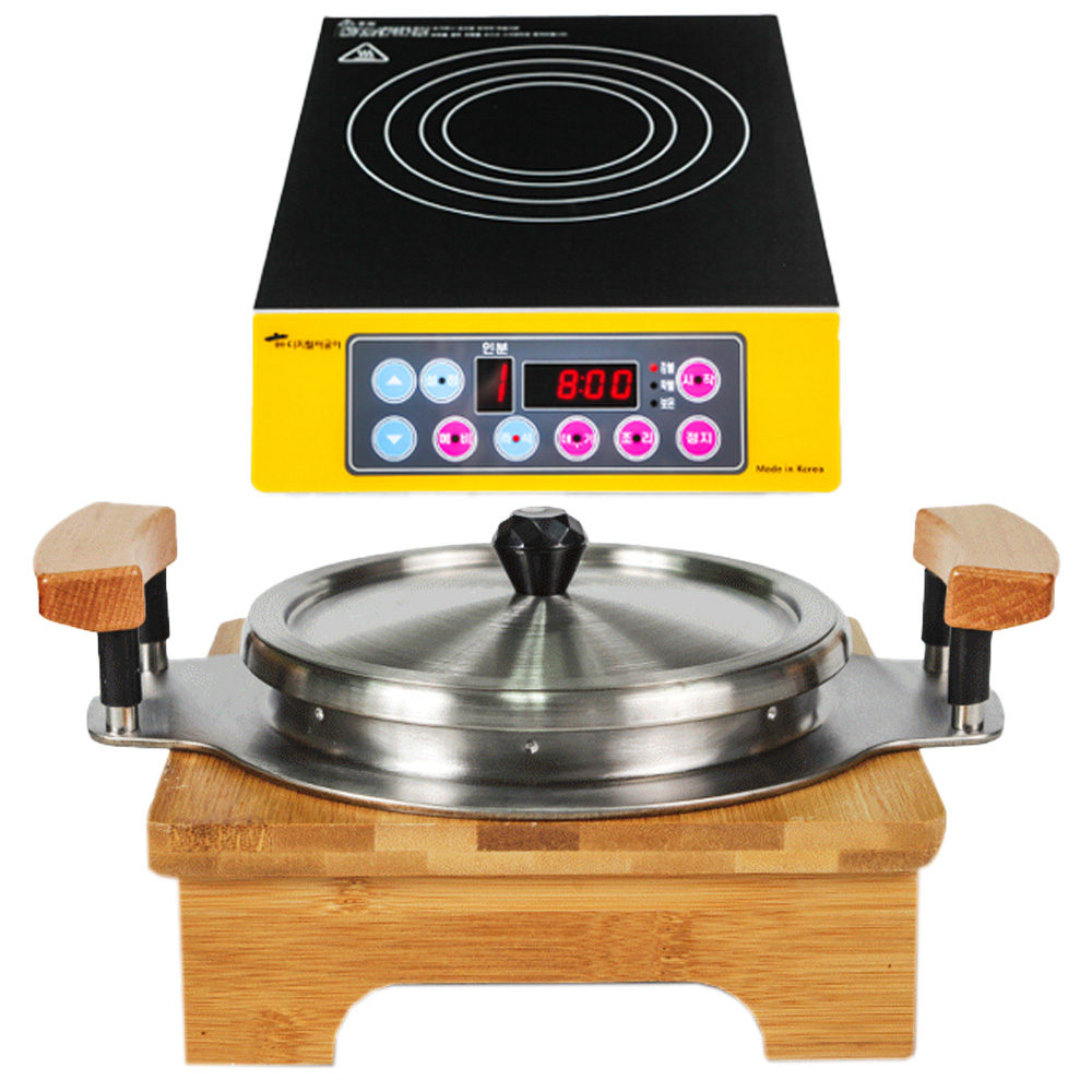 [AC-Mall] 인덕션 솥세트/국내제작 3중 안전잠금 통스텐 디지털아궁이 고급 압력솥세트/각종 열원 8분 취사완료, 1박스, 인덕션+솥밥 1~2인, 0.8L 389,000원