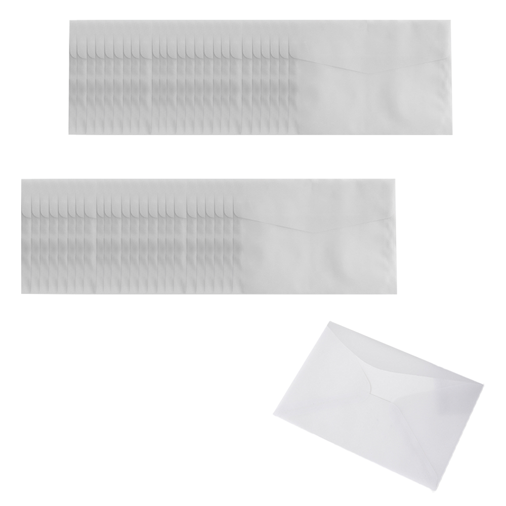 코히모 트레이싱지 반투명 편지 봉투 50p 3W224 17.5 x 12.5 cm, 단일 색상, 1개 15,600원