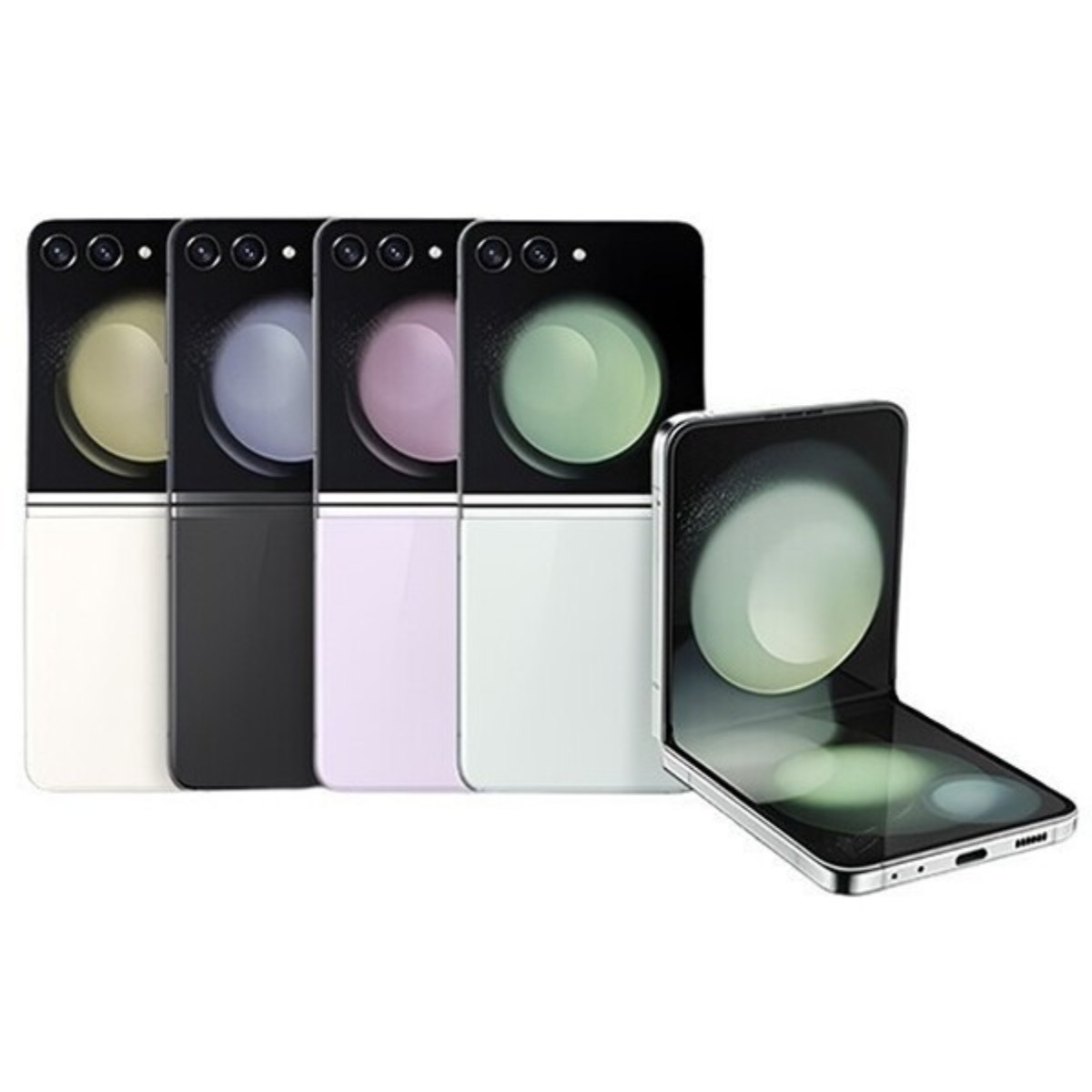 삼성 Ai 갤럭시Z 플립5 256GB 공기계 S급 (구성품: 단말기 + 유심핀 + 보호케이스 + 보호필름 / 12개월 무상보증) Re:think, 그라파이트, 256GB 355,900원