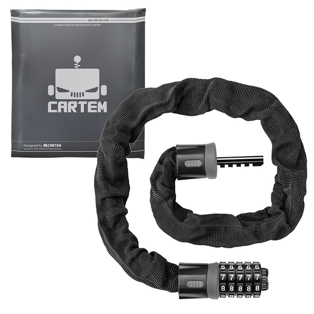 카템 오토바이 자전거 자물쇠 와이어 락 0.9m CT398, 블랙, 1개 8,800원