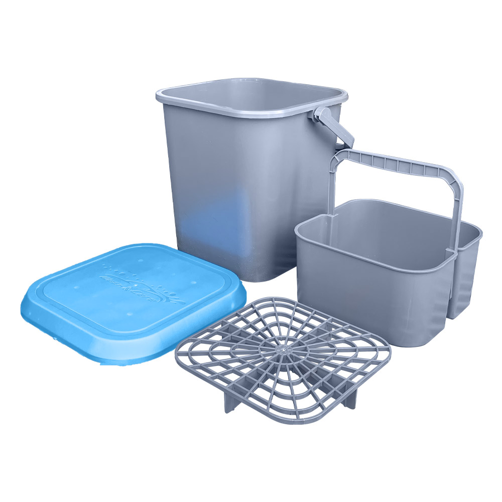 워시앤케어 특대용량 블루 세차버킷 풀세트 물통 + 그릿가드 + 세차용품 보관캐디 19,900원