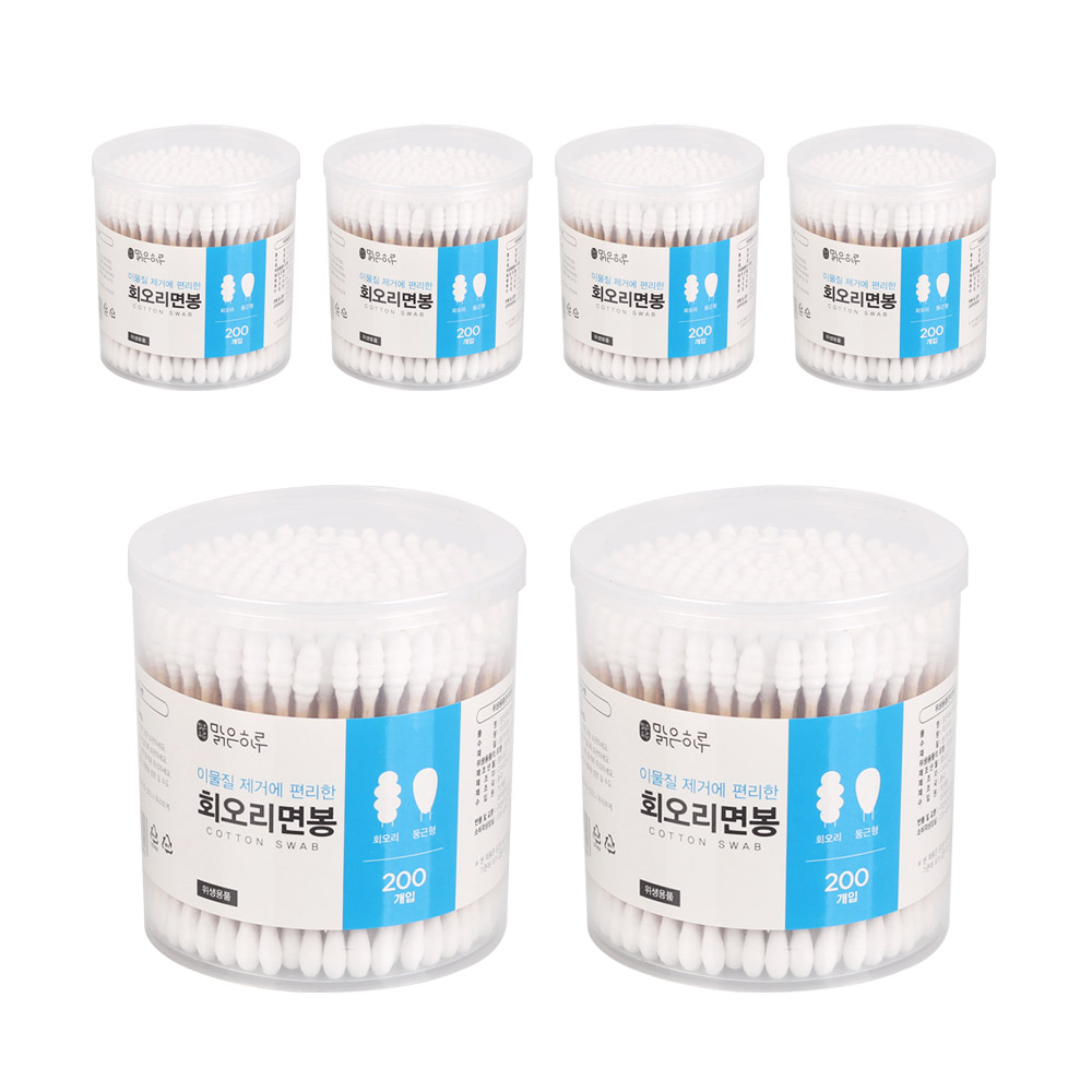 맑은하루 원형 원터치 회오리면봉(200개입) sky*4392Rt 7,900원