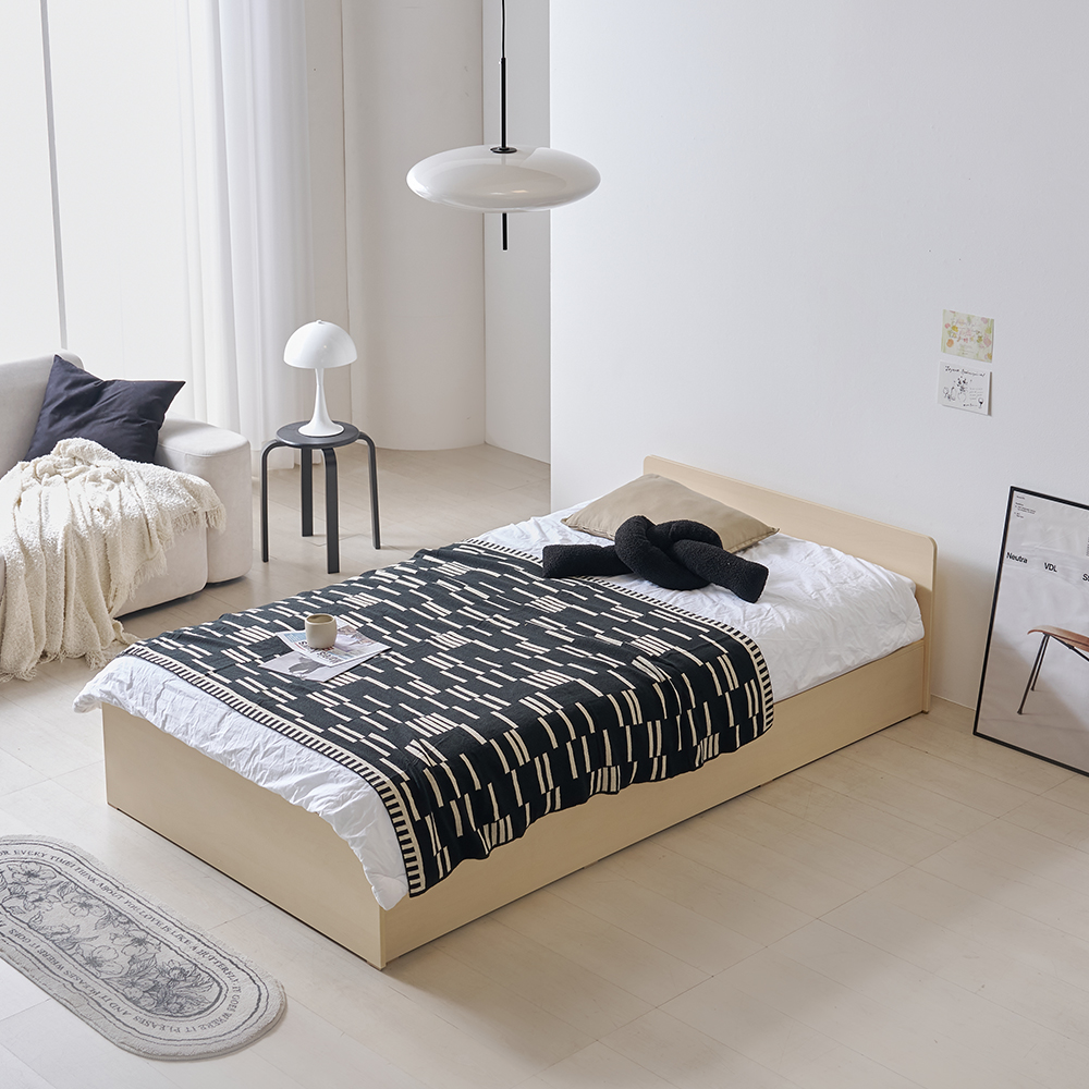 웰퍼니쳐 다담 미드 헤드 3단 수납형 침대 프레임 단품 방문설치 133,000원